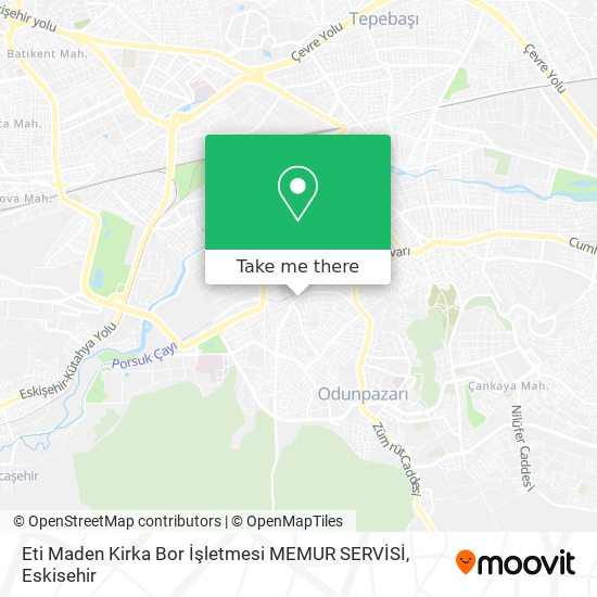 Eti Maden Kirka Bor İşletmesi MEMUR SERVİSİ map