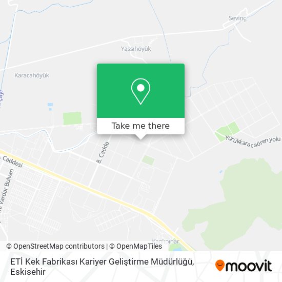 ETİ Kek Fabrikası Kariyer Geliştirme Müdürlüğü map