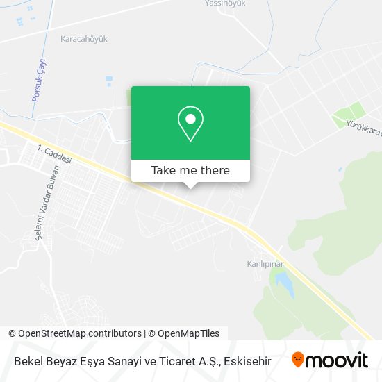 Bekel  Beyaz Eşya Sanayi ve Ticaret A.Ş. map