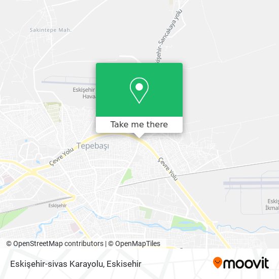 Eskişehir-sivas Karayolu map