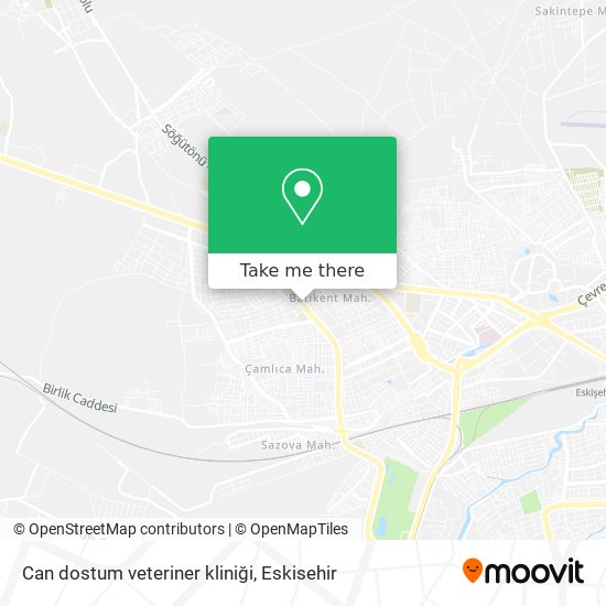 Can dostum veteriner kliniği map