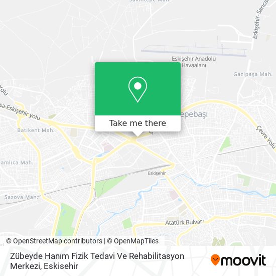 Zübeyde Hanım Fizik Tedavi Ve Rehabilitasyon Merkezi map