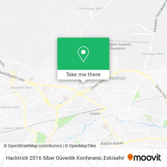 Hacktrick 2016 Siber Güvenlik Konferansı map