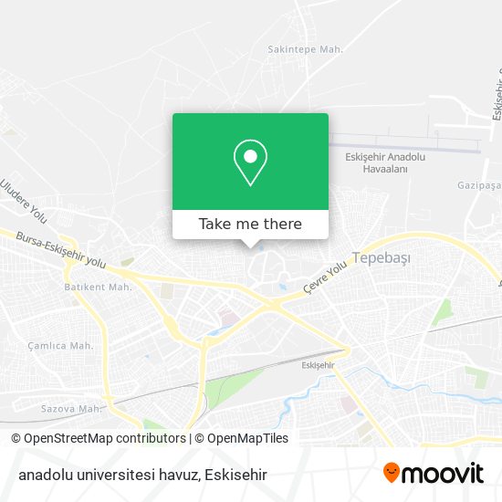 anadolu universitesi havuz map