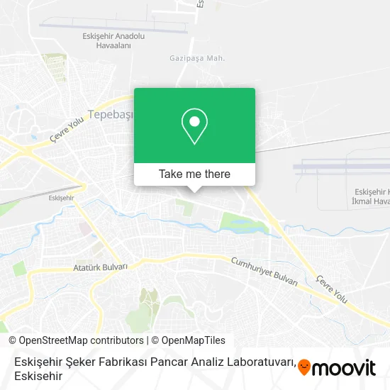 Eskişehir Şeker Fabrikası Pancar Analiz Laboratuvarı map