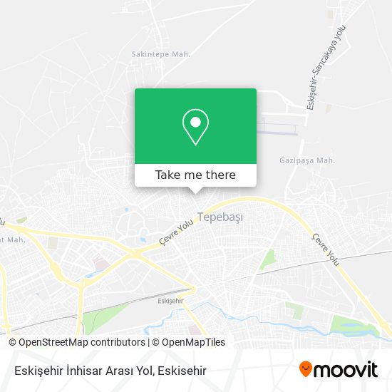Eskişehir İnhisar Arası Yol map