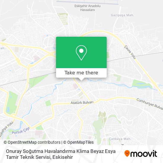 Onuray Soğutma Havalandırma Klima Beyaz Esya Tamir Teknik Servisi map