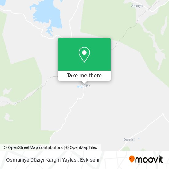 Osmaniye Düziçi Kargın Yaylası map