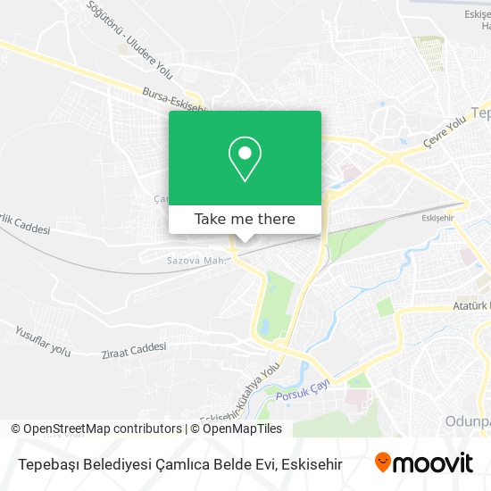 Tepebaşı Belediyesi Çamlıca Belde Evi map