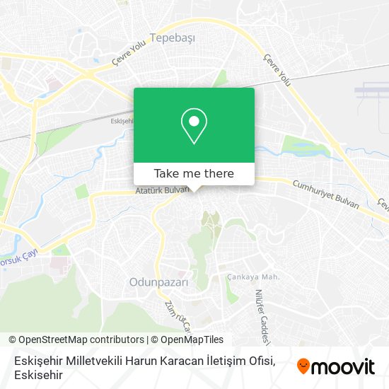 Eskişehir Milletvekili Harun Karacan İletişim Ofisi map