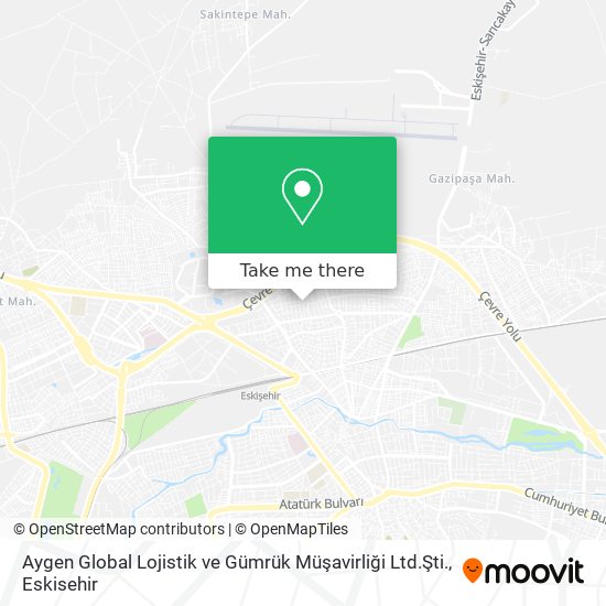 Aygen Global Lojistik ve Gümrük Müşavirliği Ltd.Şti. map