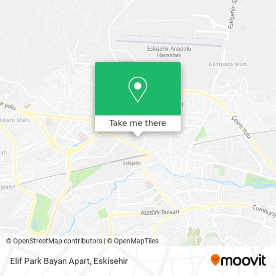 Elif Park Bayan Apart map
