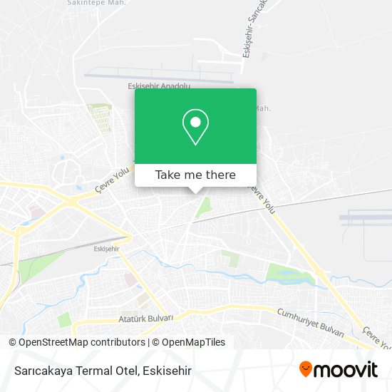 Sarıcakaya Termal Otel map