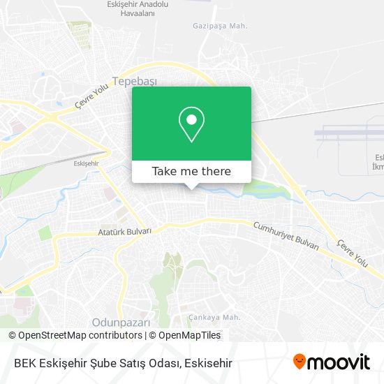 BEK Eskişehir Şube Satış Odası map