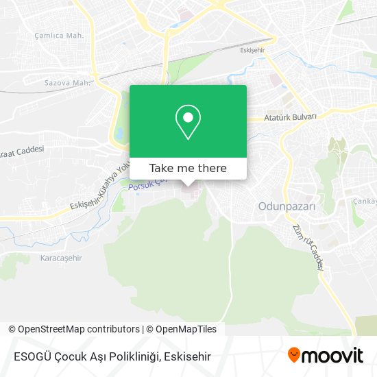 ESOGÜ Çocuk Aşı Polikliniği map