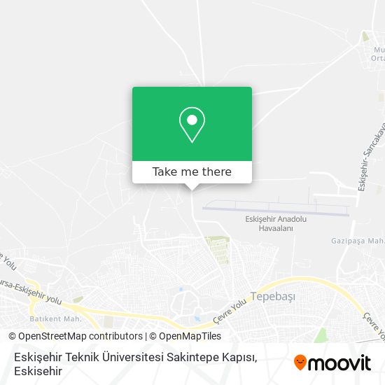 Eskişehir Teknik Üniversitesi Sakintepe Kapısı map