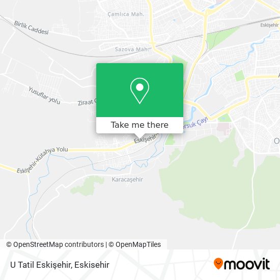 U Tatil Eskişehir map