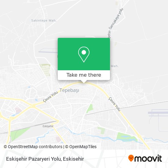 Eskişehir Pazaryeri Yolu map