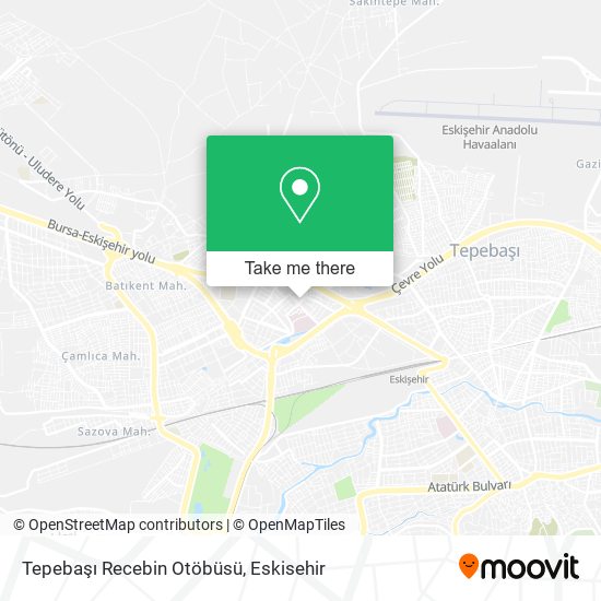 Tepebaşı Recebin Otöbüsü map