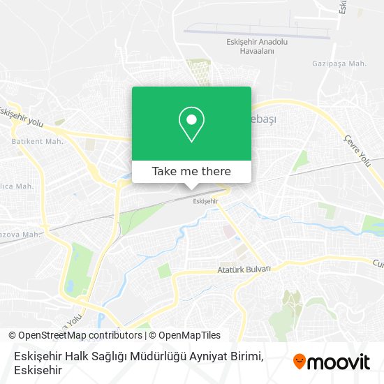 Eskişehir Halk Sağlığı Müdürlüğü Ayniyat Birimi map