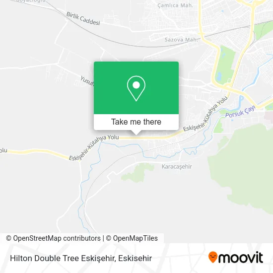 Hilton Double Tree Eskişehir map