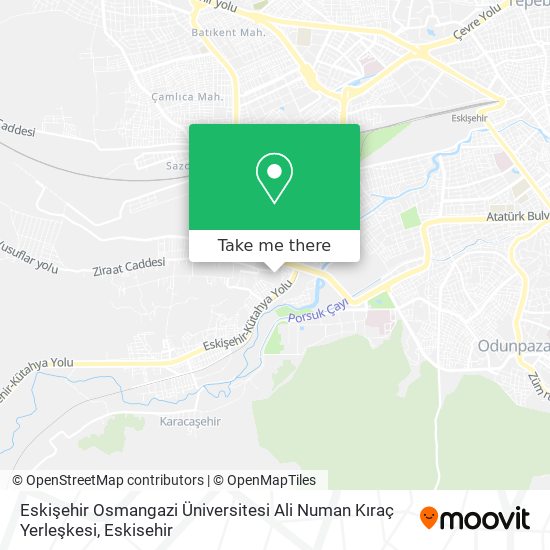 Eskişehir Osmangazi Üniversitesi Ali Numan Kıraç Yerleşkesi map