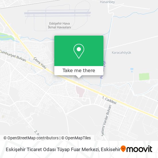 Eskişehir Ticaret Odası Tüyap Fuar Merkezi map