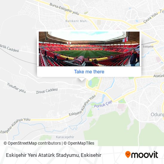 Eskişehir Yeni Atatürk Stadyumu map