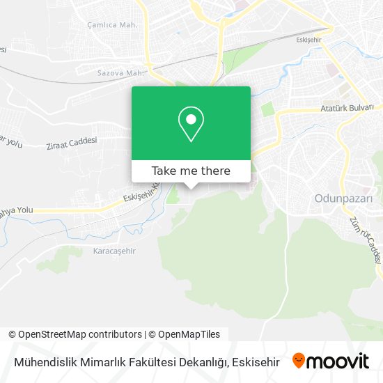 Mühendislik Mimarlık Fakültesi Dekanlığı map