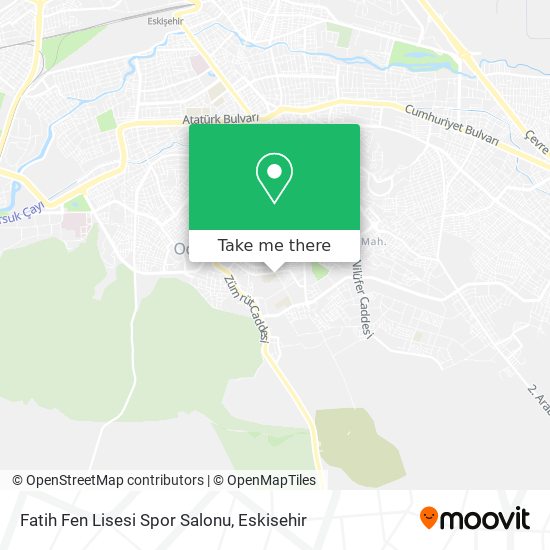 Fatih Fen Lisesi Spor Salonu map
