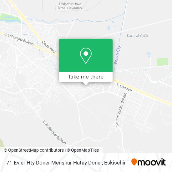 71 Evler Hty Döner Menşhur Hatay Döner map