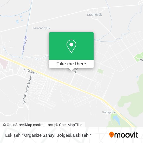 Eskişehir Organize Sanayi Bölgesi map