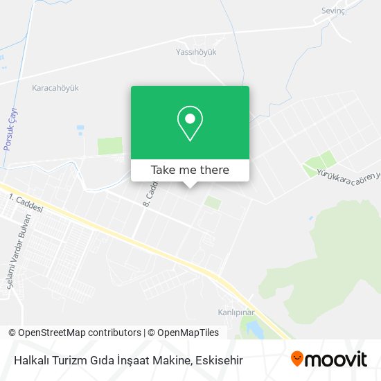 Halkalı Turizm Gıda İnşaat Makine map