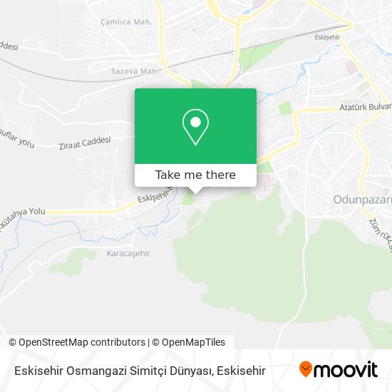 Eskisehir Osmangazi Simitçi Dünyası map