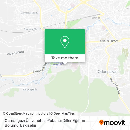 Osmangazi Üniversitesi-Yabancı Diller Eğitimi Bölümü map