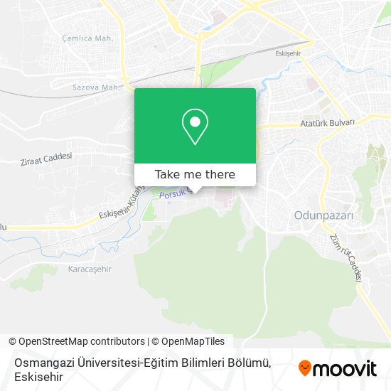Osmangazi Üniversitesi-Eğitim Bilimleri Bölümü map