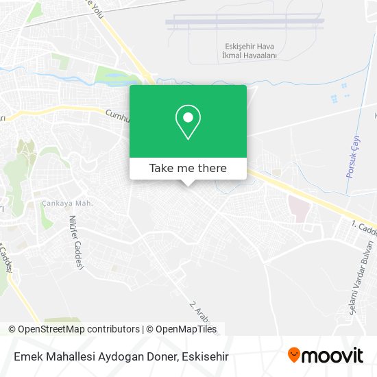 Emek Mahallesi Aydogan Doner map