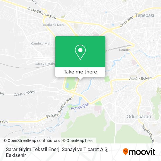 Sarar Giyim Tekstil Enerji Sanayi ve Ticaret A.Ş map