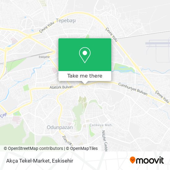 Akça Tekel-Market map