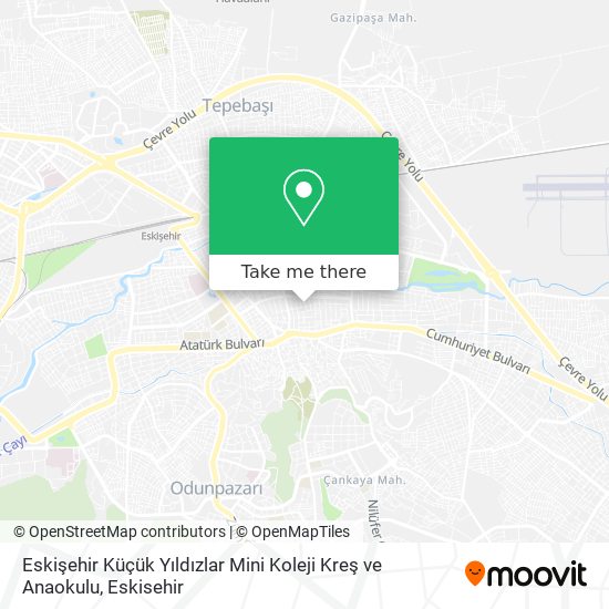 Eskişehir Küçük Yıldızlar Mini Koleji Kreş ve Anaokulu map