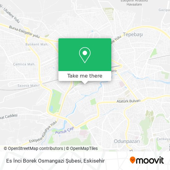 Es İnci Borek Osmangazi Şubesi map