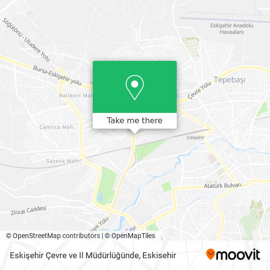 Eskişehir Çevre ve Il Müdürlüğünde map