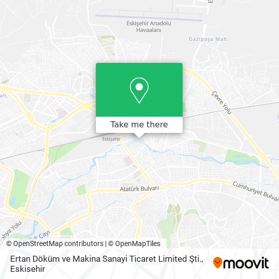 Ertan Döküm ve Makina Sanayi Ticaret Limited Şti. map