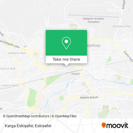 Karga Eskişehir map