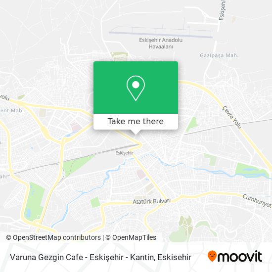 Varuna Gezgin Cafe - Eskişehir - Kantin map