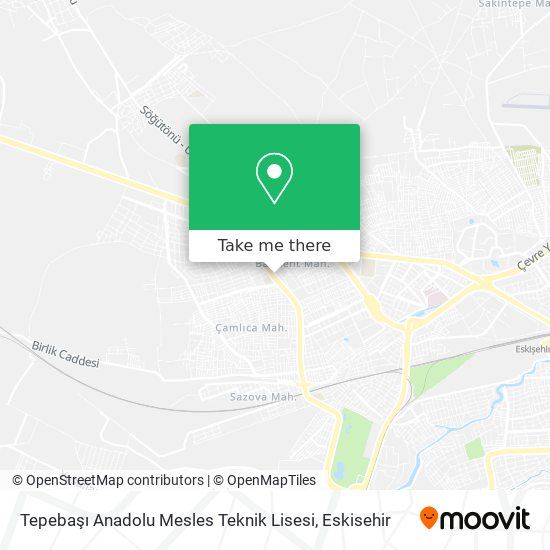 Tepebaşı Anadolu Mesles Teknik Lisesi map