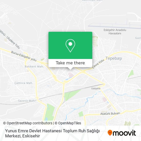 Yunus Emre Devlet Hastanesi Toplum Ruh Sağlığı Merkezi map