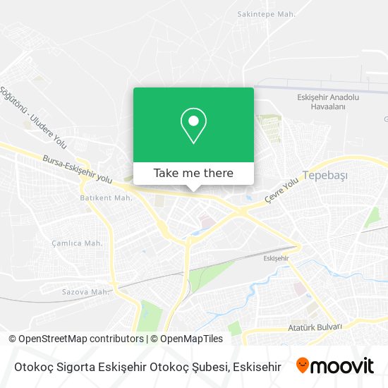 Otokoç Sigorta Eskişehir Otokoç Şubesi map