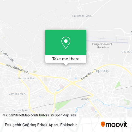 Eskişehir Çağdaş Erkek Apart map