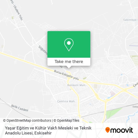 Yaşar Eğitim ve Kültür Vakfı Mesleki ve Teknik Anadolu Lisesi map